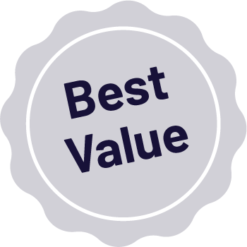 badge that says best value